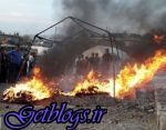 مهارآتش با 12 ماشین و 28 آتشنشان ، آتشسوزی در سیرک عجایب کرج